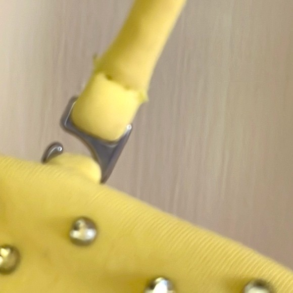 Victoria’s Secret yellow bikini swim top with rhinestones size medium - Picture 6 of 16